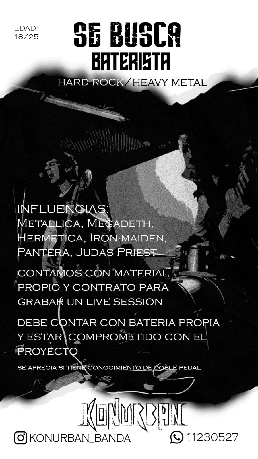 flyer de la banda 'Konurban '